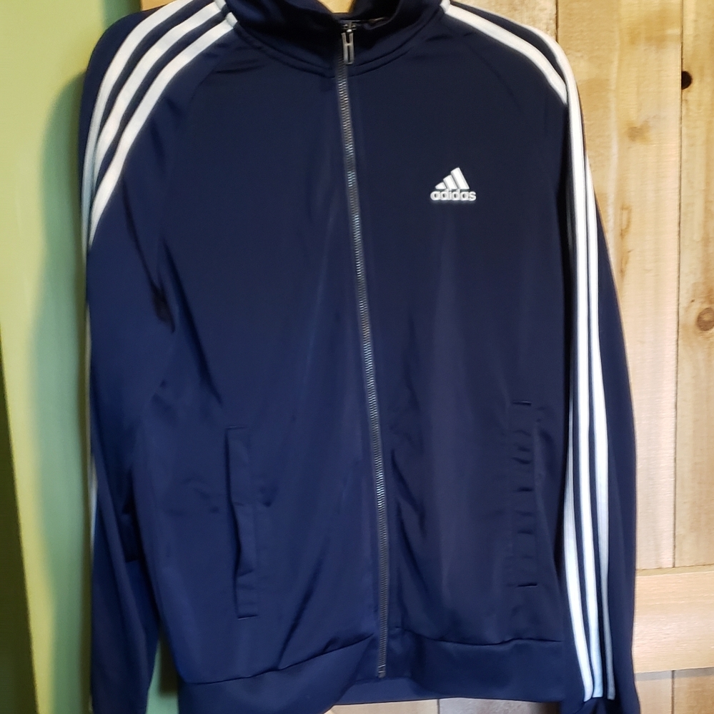 Mens Addidas Zip Up Sweater